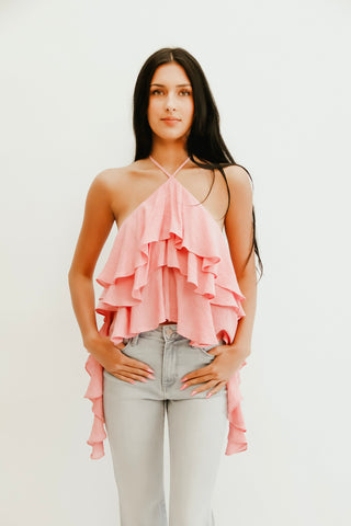 Bori Frill Halter Top