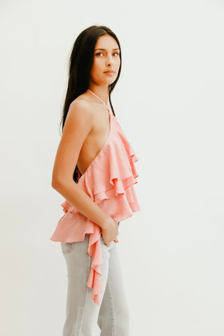 Bori Frill Halter Top