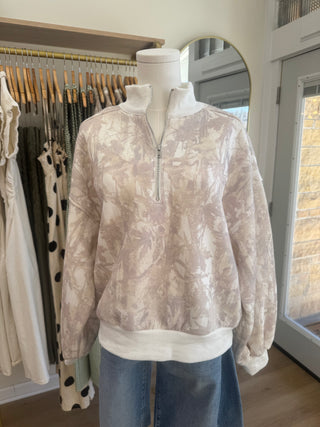 Camo Girl Zip Up Sweater