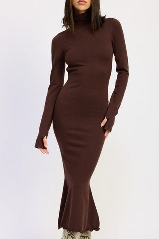 The Mocha Muse Midi Dress