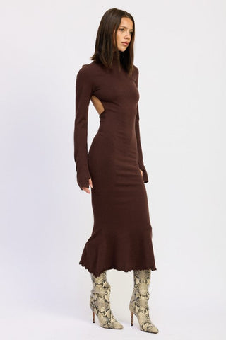 The Mocha Muse Midi Dress