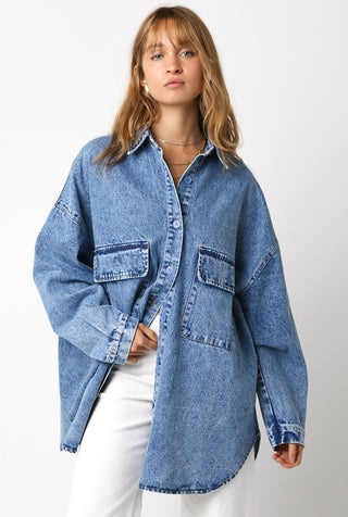 The Finley Oversized Denim Shirt