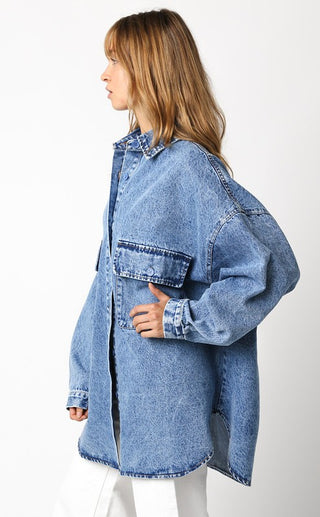 The Finley Oversized Denim Shirt