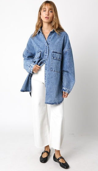 The Finley Oversized Denim Shirt