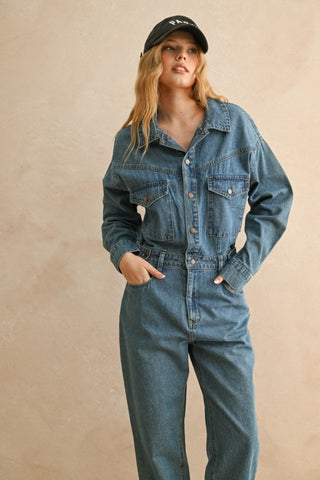 The Riverwalk Denim Jumpsuit