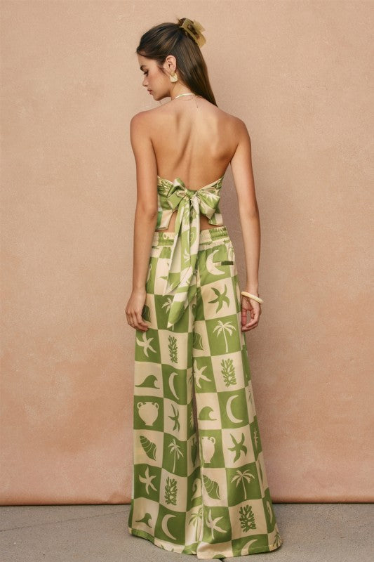 Casa Sol Crop Top and Pants Set