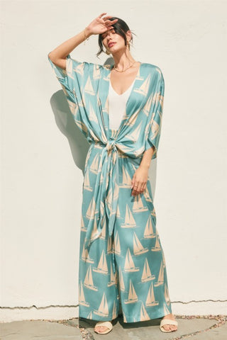 Coastal Reverie Looped Belt Pants