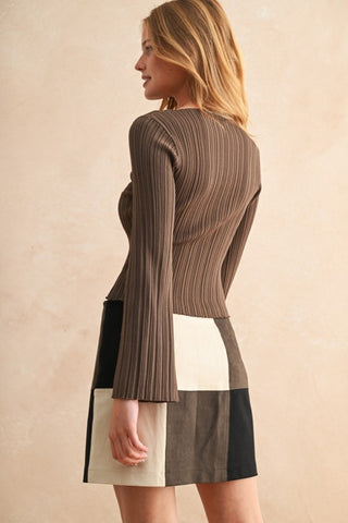 The Mocha Muse Ribbed Top