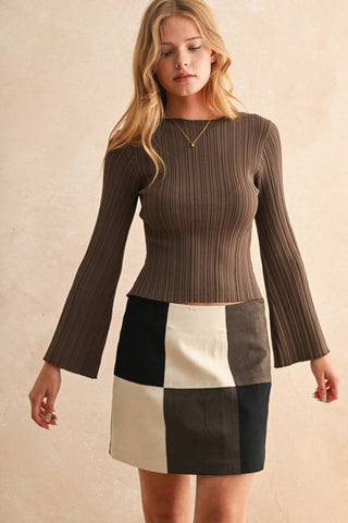 The Mocha Muse Ribbed Top