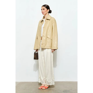 Georgine Relaxed Faux Leather Jacket