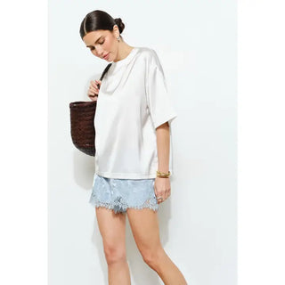 The Effortless Satin Tee