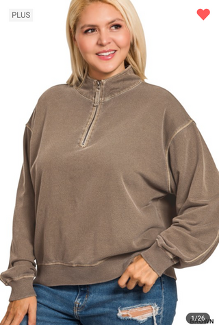 The Mocha Meadow Half-Zip