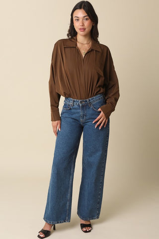 Brooki Collared Bodysuit