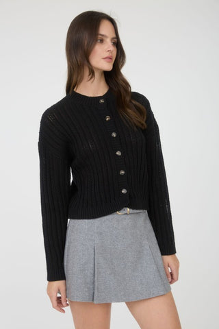 The Midnight Muse Cable Cardigan