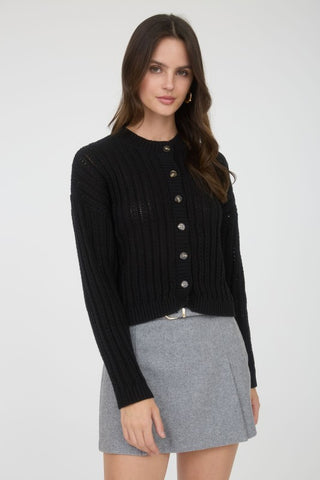The Midnight Muse Cable Cardigan