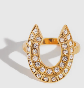 Big Luck Horse Shoe Ring