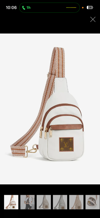 Upcycled LV Crossbody Bag