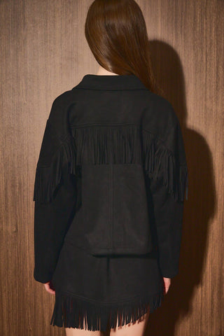 Midnight Fringe Jacket