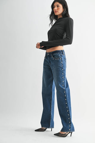 Midnight Stud Denim