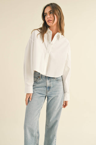 The Modern Muse Cropped Shirt