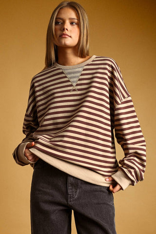Cinnamon Stripe Sweater