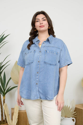 Beth Denim Top
