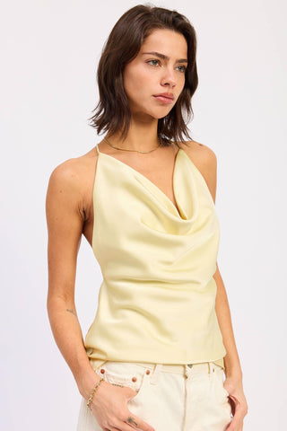 Butter Silk Open Back Top