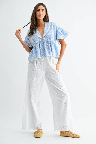The Bluebell Breeze Peplum Top