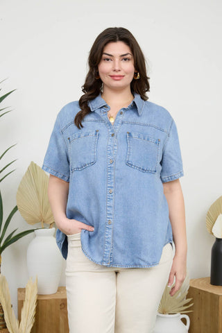 Beth Denim Top