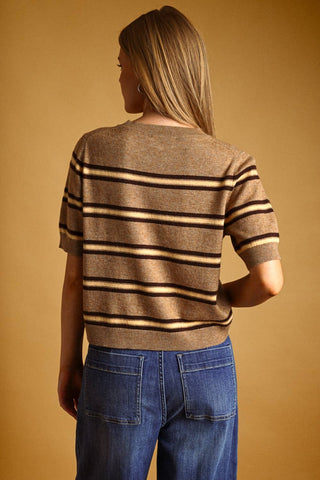 Latte Stripe Knit