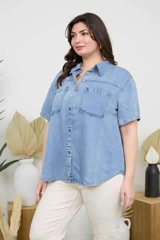 Beth Denim Top
