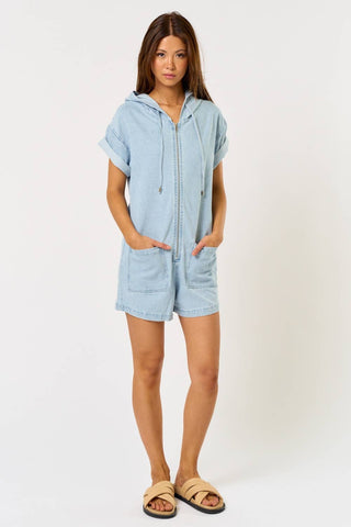 Weekend Getaway Denim Romper