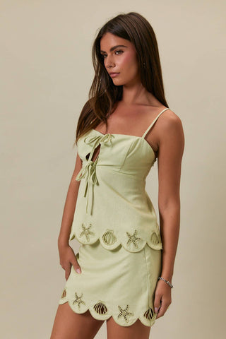By The Shore Scallop Cami Top