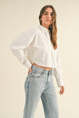 The Modern Muse Cropped Shirt