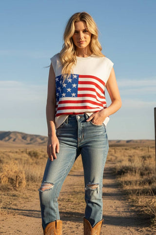 All-American Knit Sweater Vest